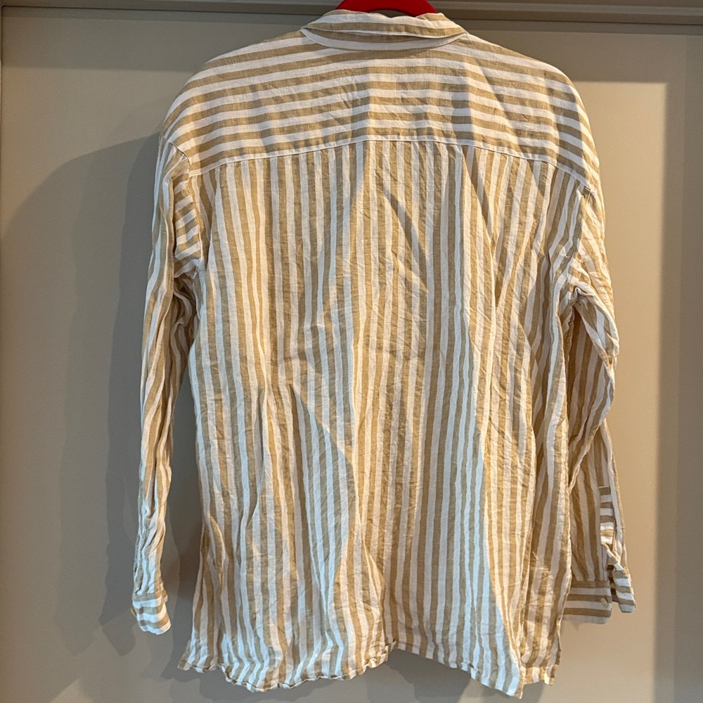 J. JILL Striped Linen Shirt - Picture 3 of 3